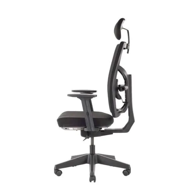 Office Chair Queen Ergo | size: Width: 70cm, Height: 127cm, Depth: 70cm | color: Black | image: 6 | variant: 200003