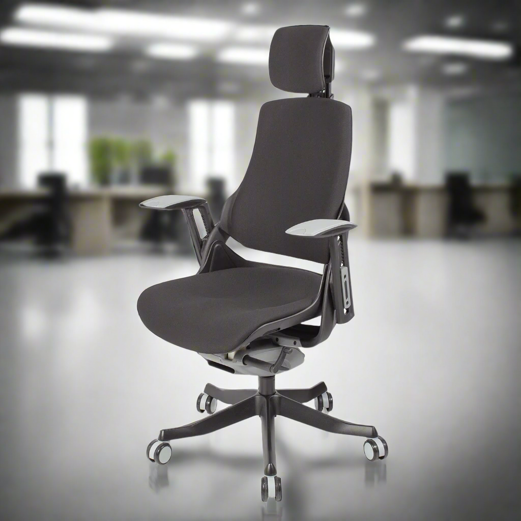 Office Chair Wau Ergo S | size: Width: 77cm, Height: 140.5cm, Depth: 70cm | color: Black | image: 6 | variant: 2000001