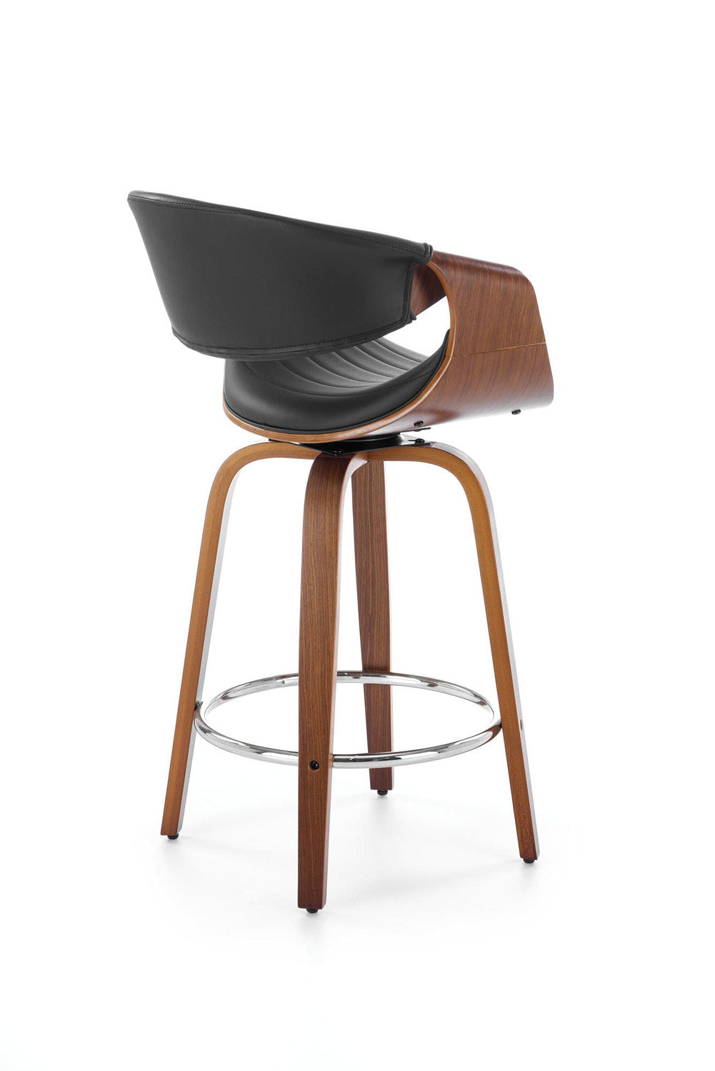 Bar Stool Aquila | size: Width: 55cm, Height: 91cm, Depth: 51cm | color: Brown/Black | image: 1 | variant: 1003032