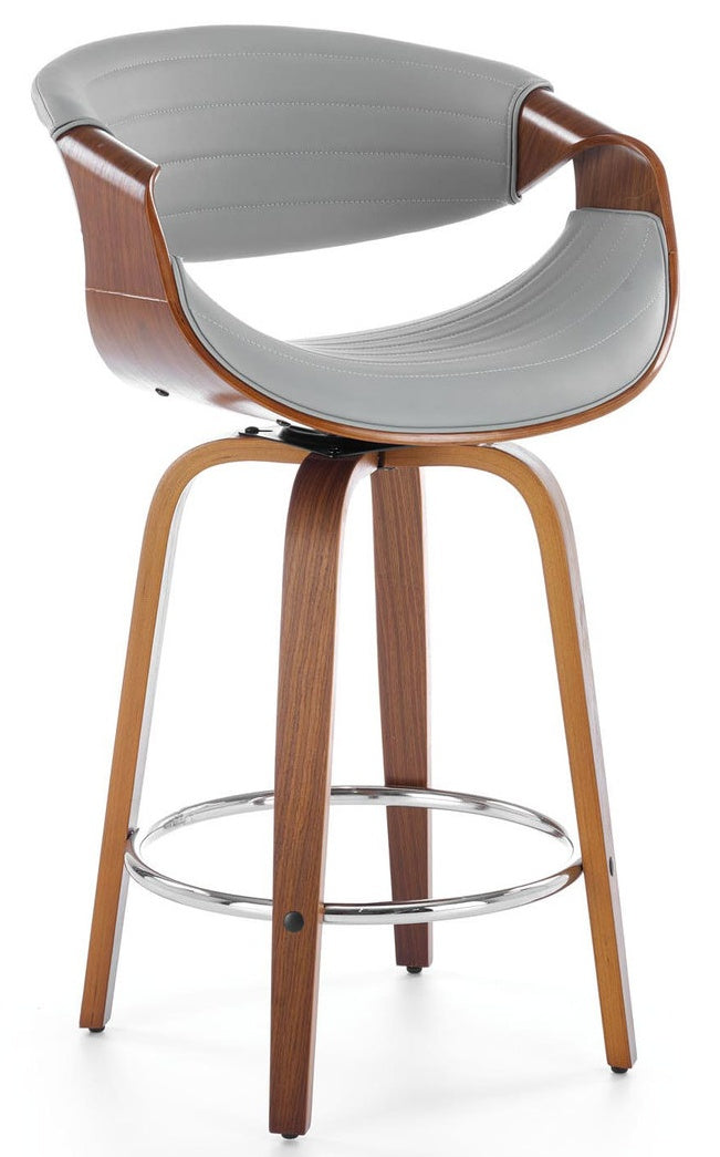 Bar Stool Aquila | size: Width: 55cm, Height: 91cm, Depth: 51cm | color: Brown/Grey | image: 0 | variant: 1003033