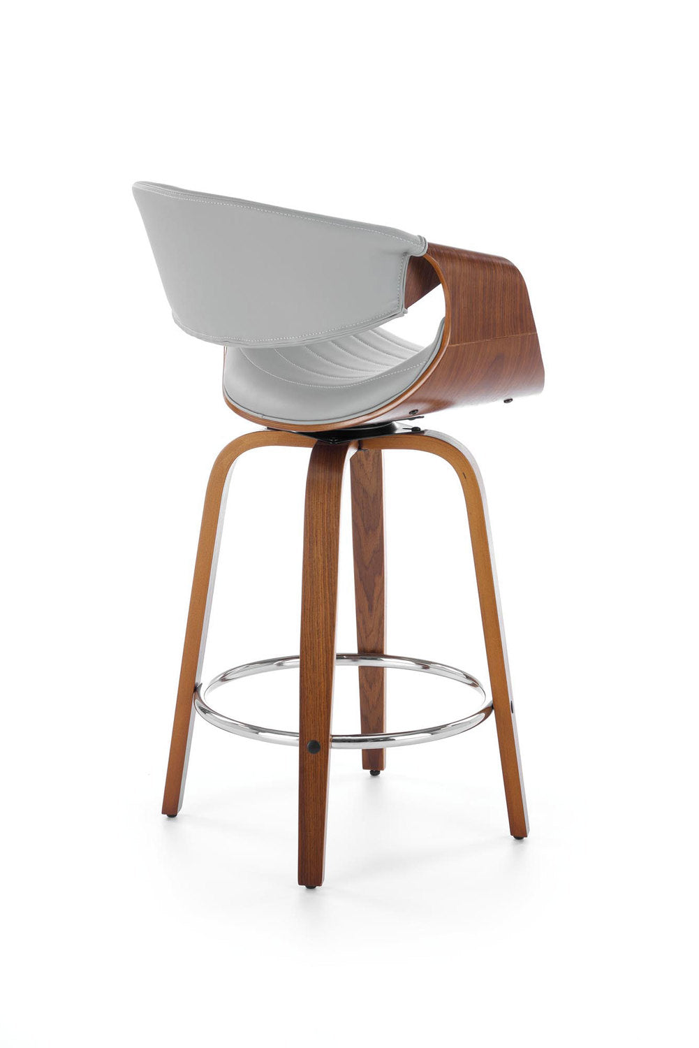 Bar Stool Aquila | size: Width: 55cm, Height: 91cm, Depth: 51cm | color: Brown/Grey | image: 1 | variant: 1003033