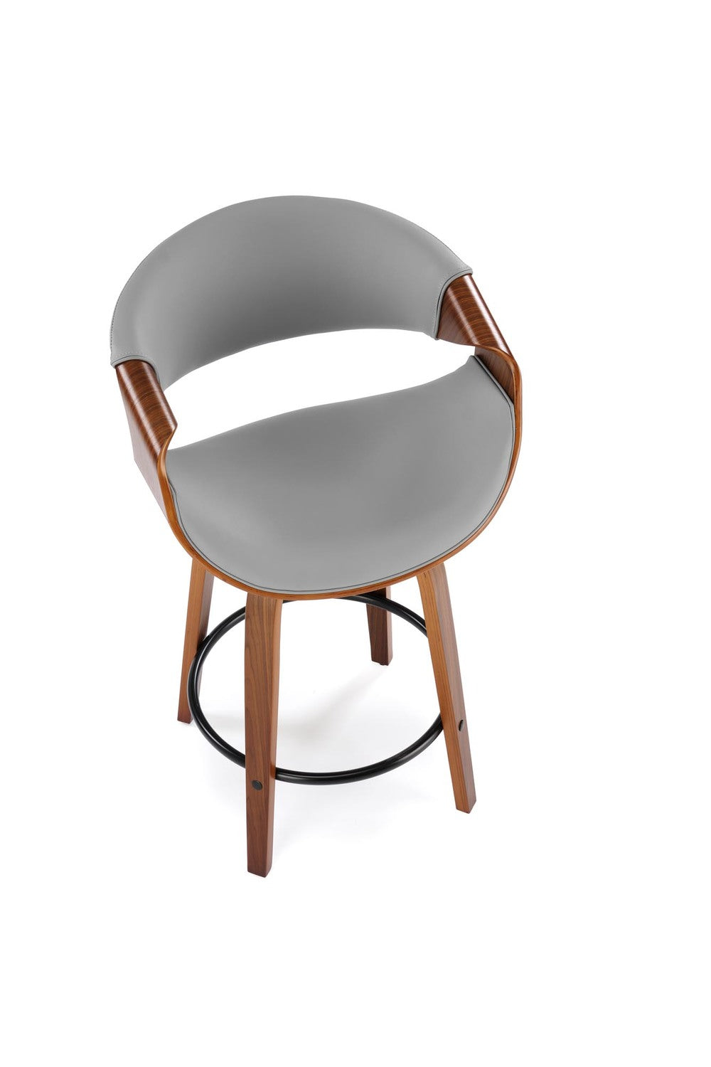 Bar Stool Aquila | size: Width: 55cm, Height: 91cm, Depth: 51cm | color: Brown/Grey | image: 6 | variant: 1003033