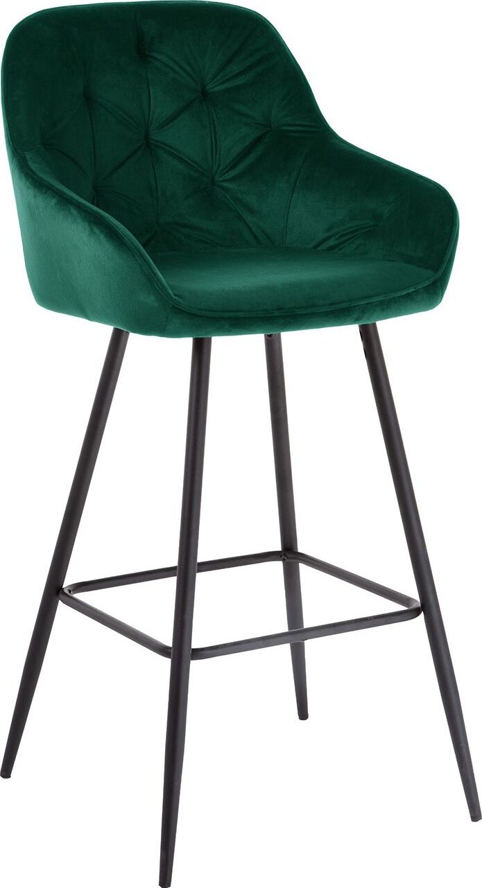 Bar Stool Burgess | size: Width: 53cm, Height: 109cm, Depth: 55cm | color: Green | image: 1 | variant: 1001315