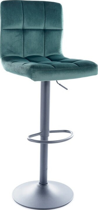 Bar Stool C-105 | size: Length: 42cm, Width: 42cm, Height: 117cm, Depth: 39cm | color: Green | image: 1 | variant: 1005621