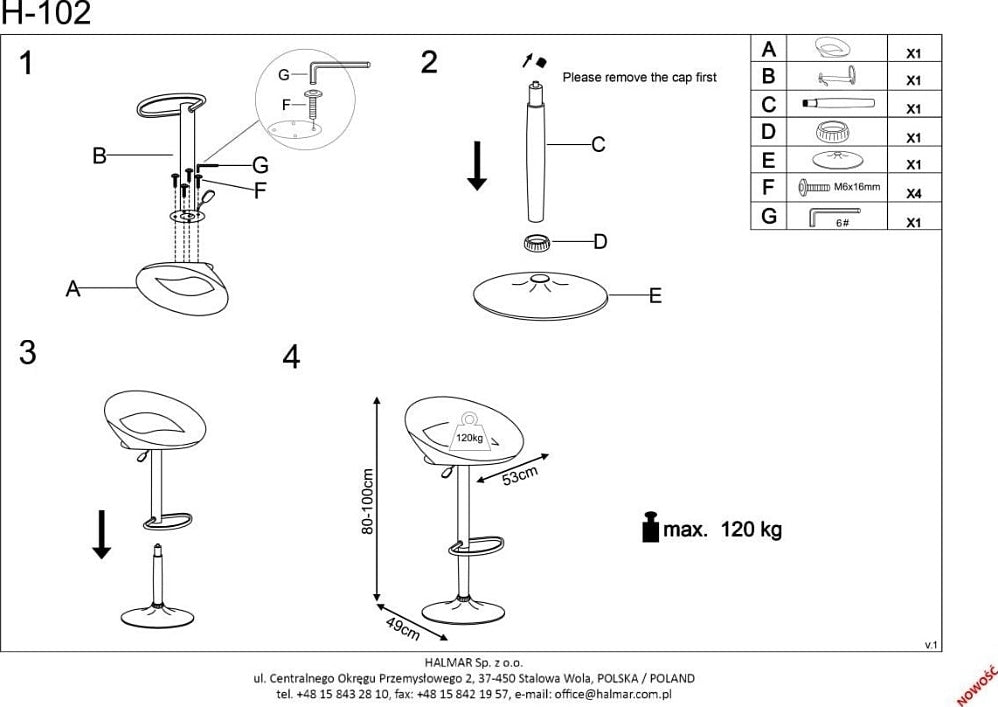 Bar Stool Cesena | size: Width: 53cm, Height: 100cm, Depth: 48cm | color: Green | image: 8 | variant: 1002993