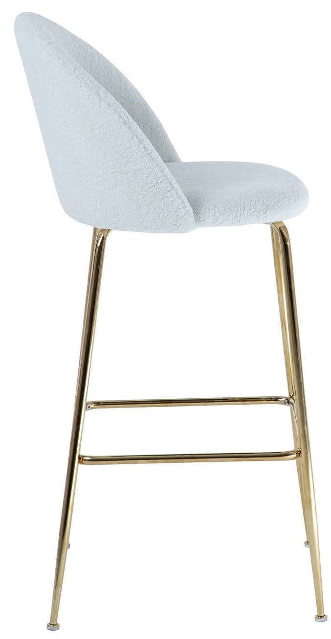 Bar Stool East Catania | size: Width: 52cm, Height: 105cm, Depth: 54cm | color: White | image: 3 | variant: 1005736