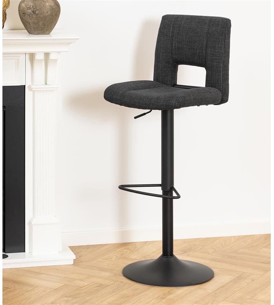 Bar Stool East Oslo | size: Width: 41.5cm, Height: 115cm, Depth: 52cm | color: Gray | image: 8 | variant: 1005973