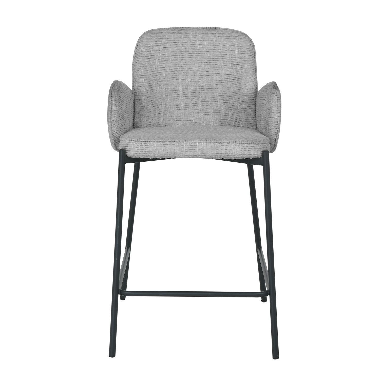 Bar Stool East Ravenna | size: Width: 50cm, Height: 95cm, Depth: 52cm | color: Gray | image: 1 | variant: 1006481