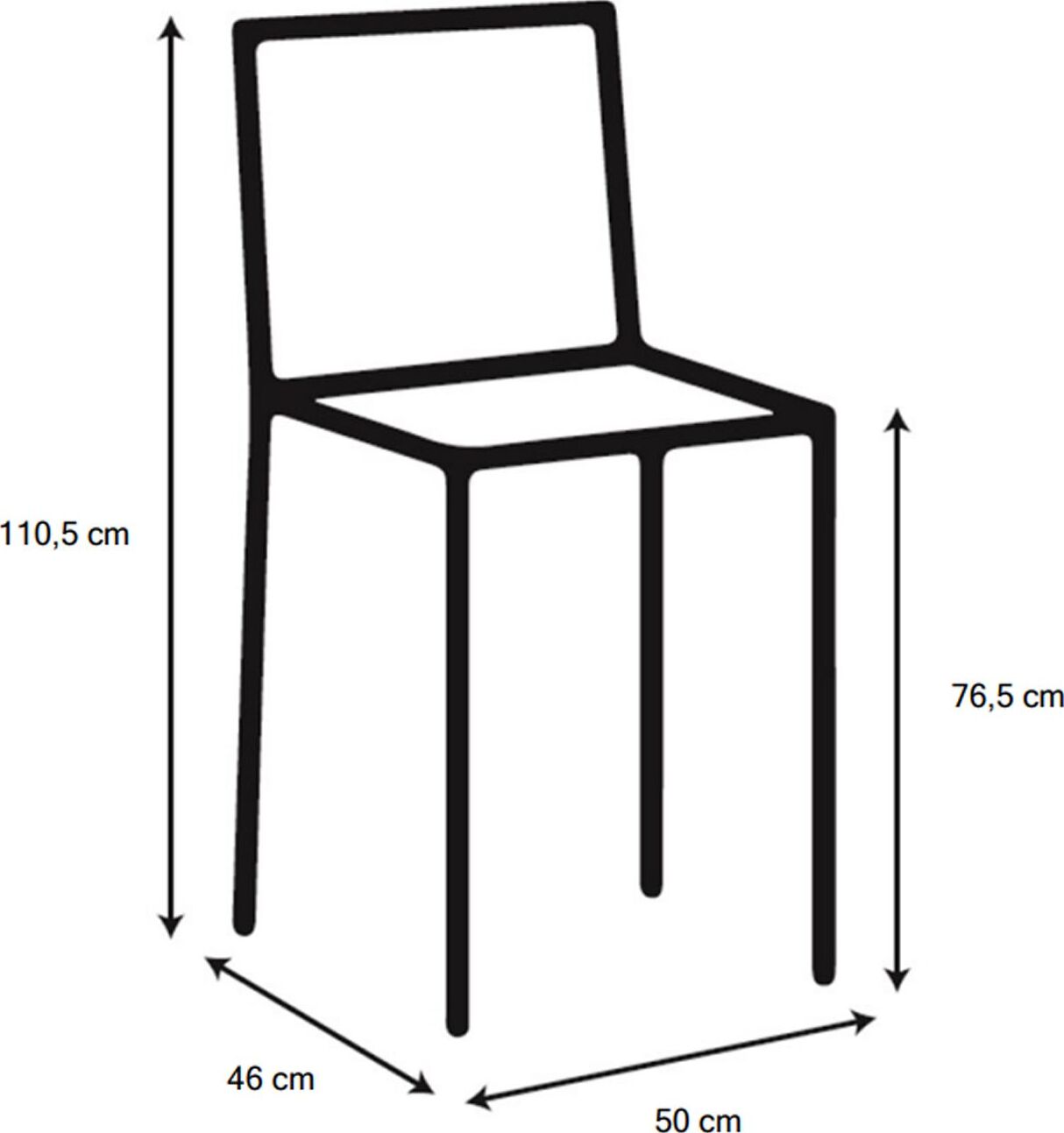 Bar Stool East Winterthur | size: Width: 50cm, Height: 110.5cm, Depth: 46cm | color: Brown | image: 6 | variant: 1005739