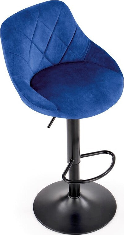 Bar Stool Ferrara | size: Width: 47cm, Height: 106cm, Depth: 45cm | color: Blue | image: 6 | variant: 1002988