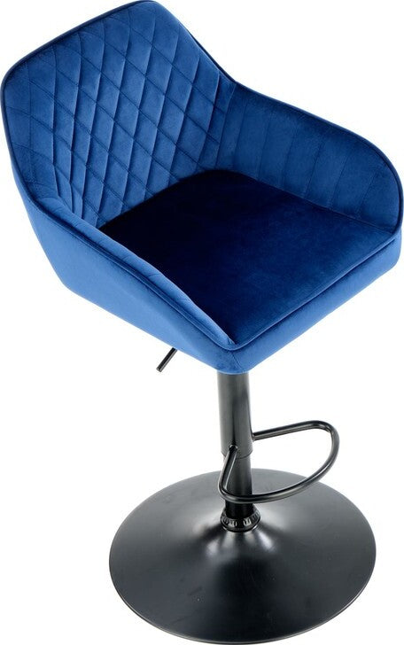 Bar Stool Forli | size: Length: 55cm, Width: 55cm, Height: 114cm, Depth: 55cm | color: Blue | image: 2 | variant: 1002997