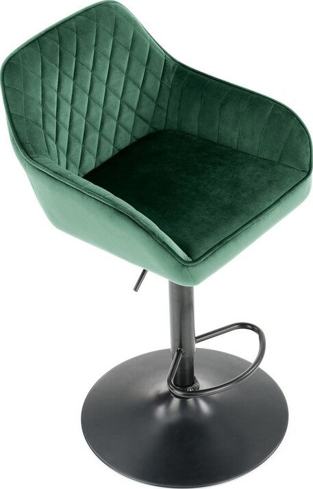 Bar Stool Forli | size: Length: 55cm, Width: 55cm, Height: 114cm, Depth: 55cm | color: Green | image: 6 | variant: 1002996