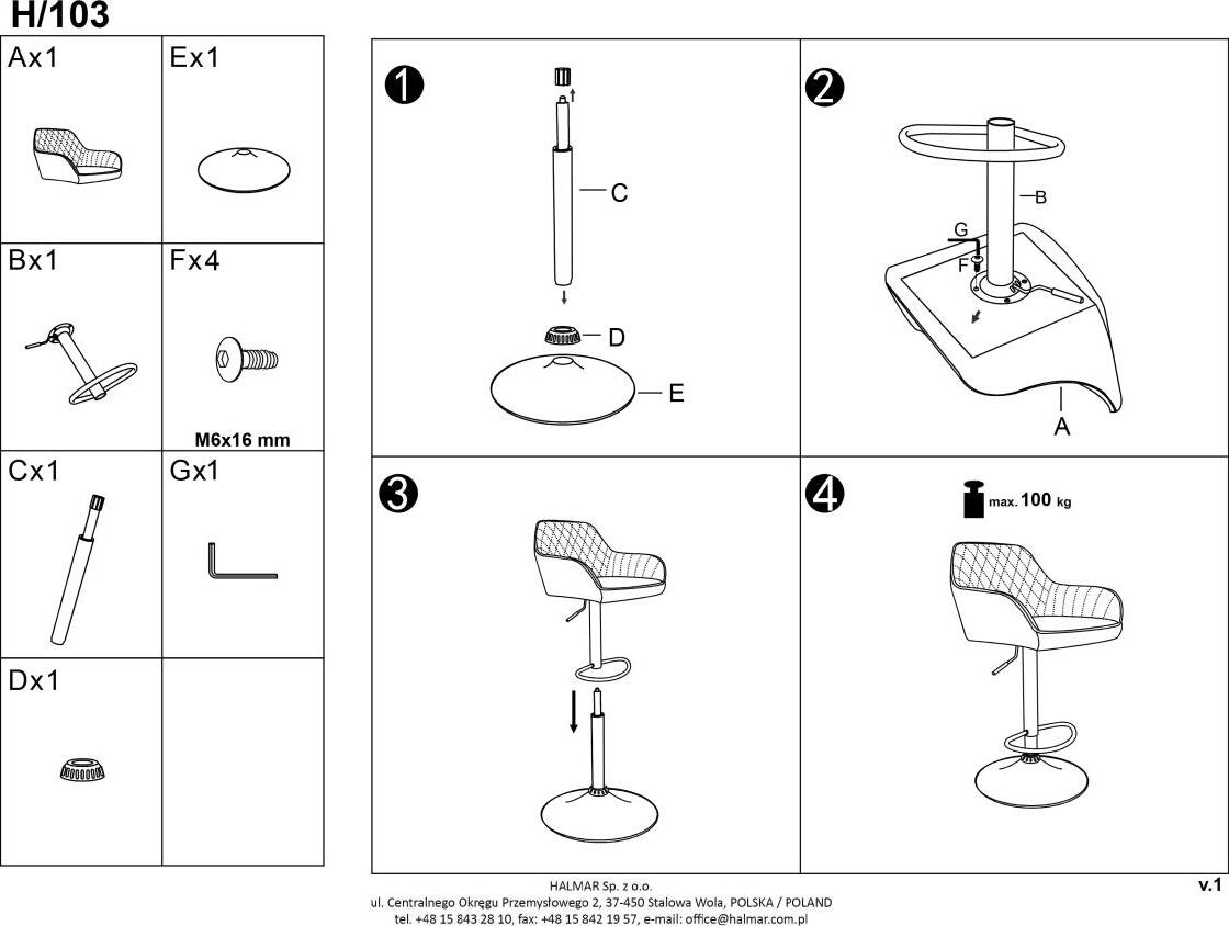 Bar Stool Forli | size: Length: 55cm, Width: 55cm, Height: 114cm, Depth: 55cm | color: Green | image: 8 | variant: 1002996