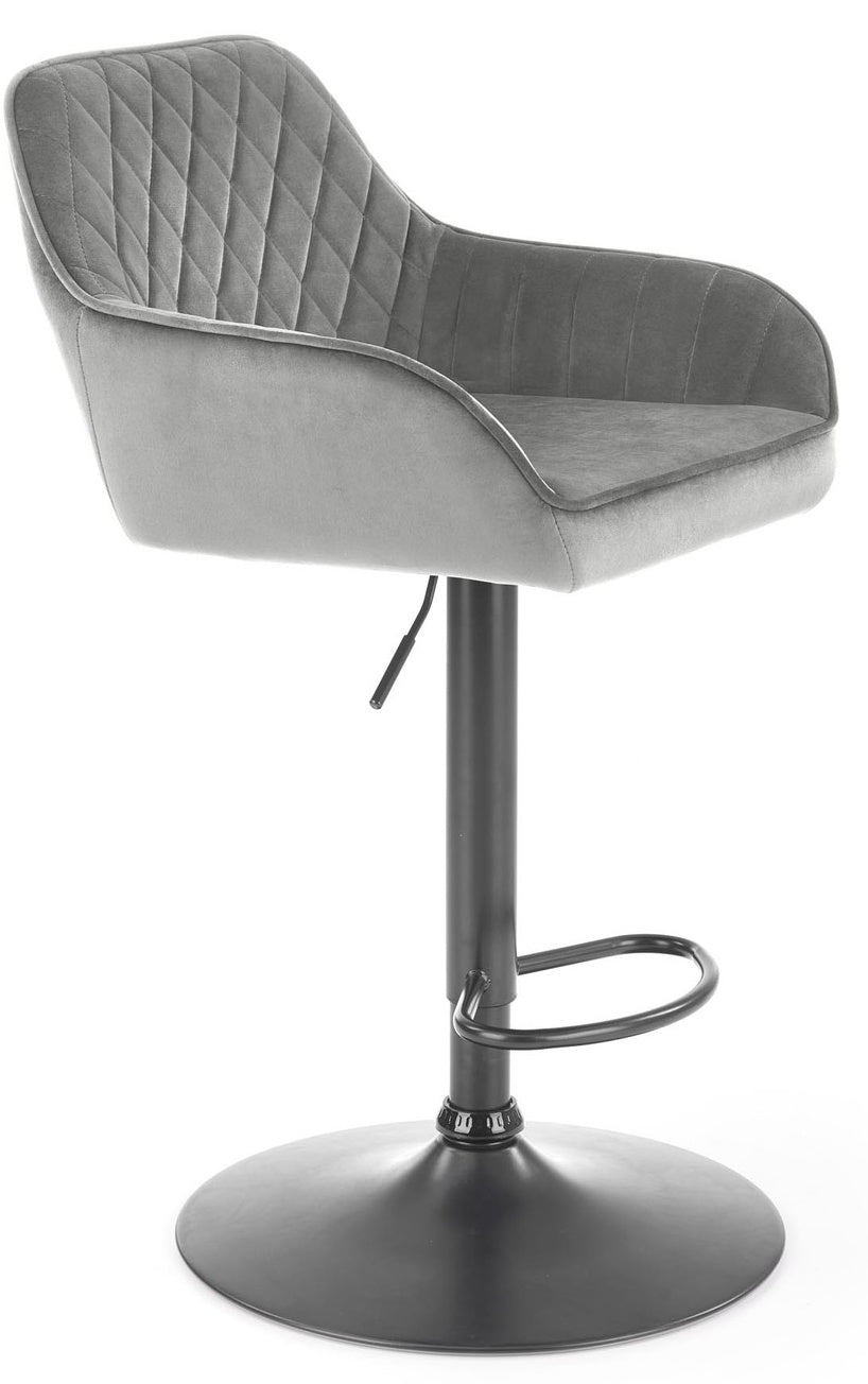 Bar Stool Forli | size: Width: 55cm, Height: 114cm, Depth: 55cm | color: Gray | image: 0 | variant: 1002998