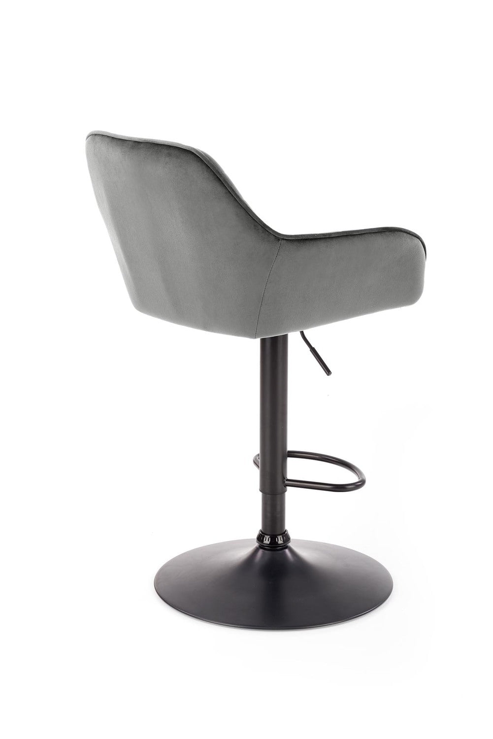 Bar Stool Forli | size: Width: 55cm, Height: 114cm, Depth: 55cm | color: Gray | image: 2 | variant: 1002998