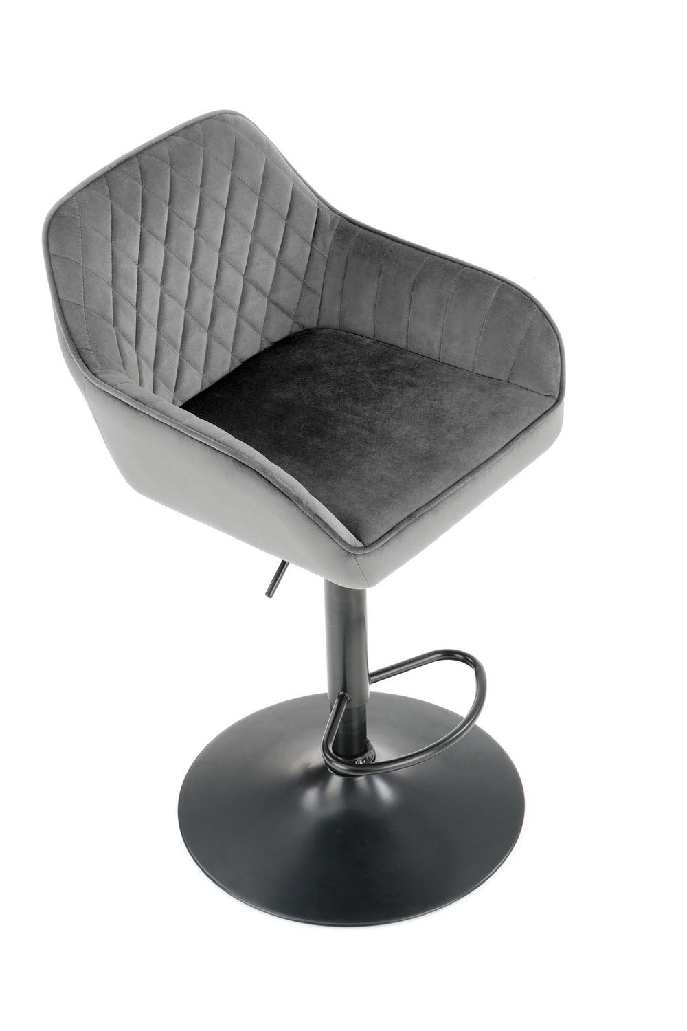 Bar Stool Forli | size: Width: 55cm, Height: 114cm, Depth: 55cm | color: Gray | image: 5 | variant: 1002998