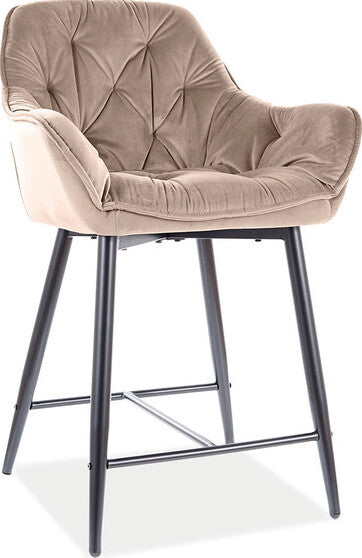 Bar Stool Gateshead | size: Length: 56cm, Width: 56cm, Height: 86cm, Depth: 42cm | color: Beige | image: 1 | variant: 1004233