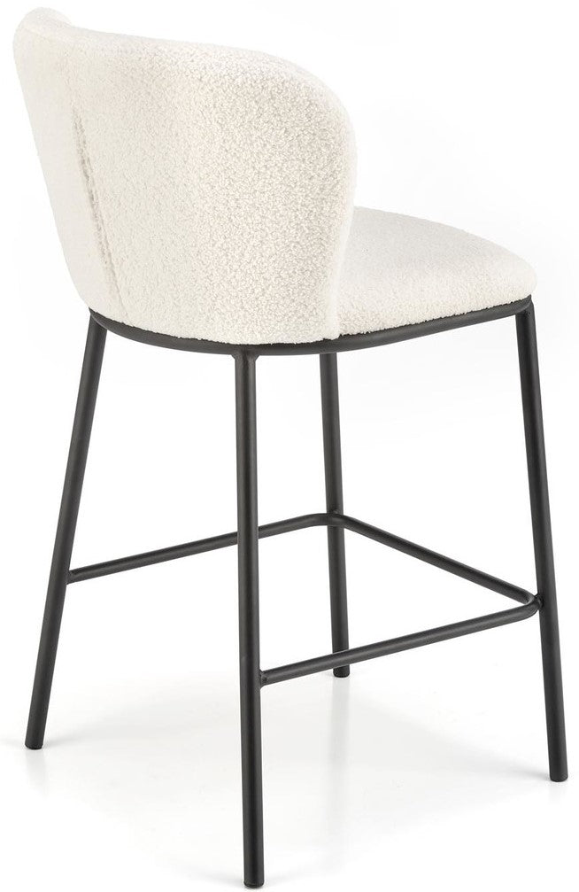 Bar Stool H119 | size: Width: 54cm, Height: 92cm, Depth: 53cm | color: White | image: 1 | variant: 1012934