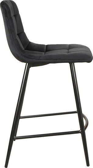 Bar Stool Huddersfield | size: Length: 43cm, Width: 43cm, Height: 87cm, Depth: 40cm | color: Black | image: 2 | variant: 1004247