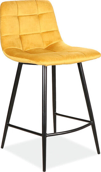 Bar Stool Huddersfield | size: Length: 43cm, Width: 43cm, Height: 87cm, Depth: 40cm | color: Yellow | image: 1 | variant: 1004246