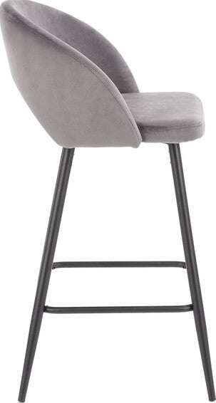 Bar Stool Reggio Calabria | size: Length: 48cm, Width: 48cm, Height: 98cm, Depth: 49cm | color: Gray | image: 11 | variant: 1003061