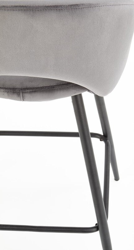 Bar Stool Reggio Calabria | size: Length: 48cm, Width: 48cm, Height: 98cm, Depth: 49cm | color: Gray | image: 13 | variant: 1003061