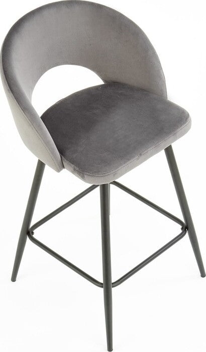 Bar Stool Reggio Calabria | size: Length: 48cm, Width: 48cm, Height: 98cm, Depth: 49cm | color: Gray | image: 14 | variant: 1003061