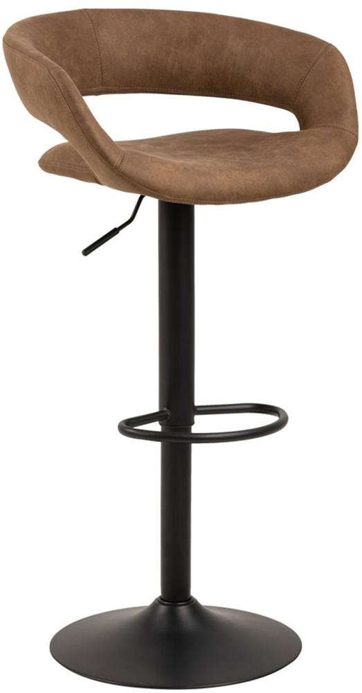 Bar Stool Tenby | size: Width: 54.5cm, Height: 104cm, Depth: 48.5cm | color: Brown | image: 1 | variant: 1001333
