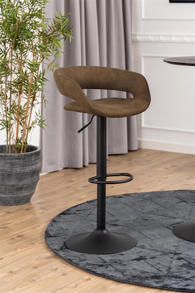 Bar Stool Tenby | size: Width: 54.5cm, Height: 104cm, Depth: 48.5cm | color: Brown | image: 8 | variant: 1001333