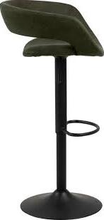 Bar Stool Tenby | size: Width: 54.5cm, Height: 104cm, Depth: 48.5cm | color: Green | image: 3 | variant: 1001331