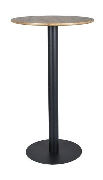 Bar Table West Vancouver | size: Length: 60cm, Width: 60cm, Height: 105cm, Diameter: 60cm | color: Black/Oak | image: 0 | variant: 1008069