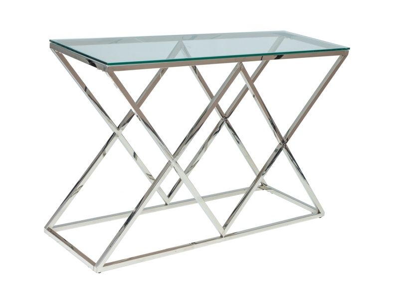 Bar Table Zegna | size: Length: 40cm, Width: 80cm, Height: 78cm | color: Transparent/Grey | image: 0 | variant: 1011330