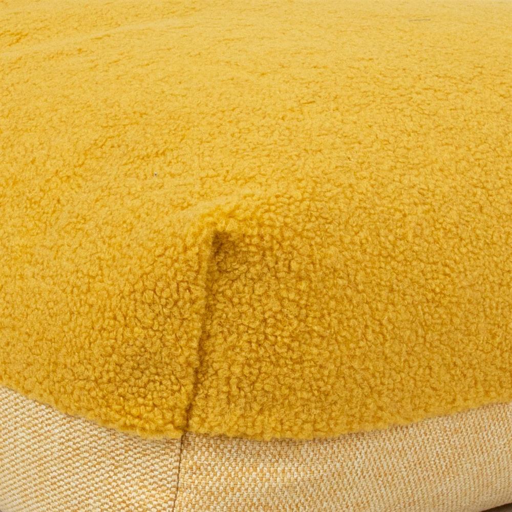 Bean Bag Ebbw Vale | size: Width: 80cm, Height: 130cm, Depth: 70cm | color: Yellow | image: 3 | variant: 1001361