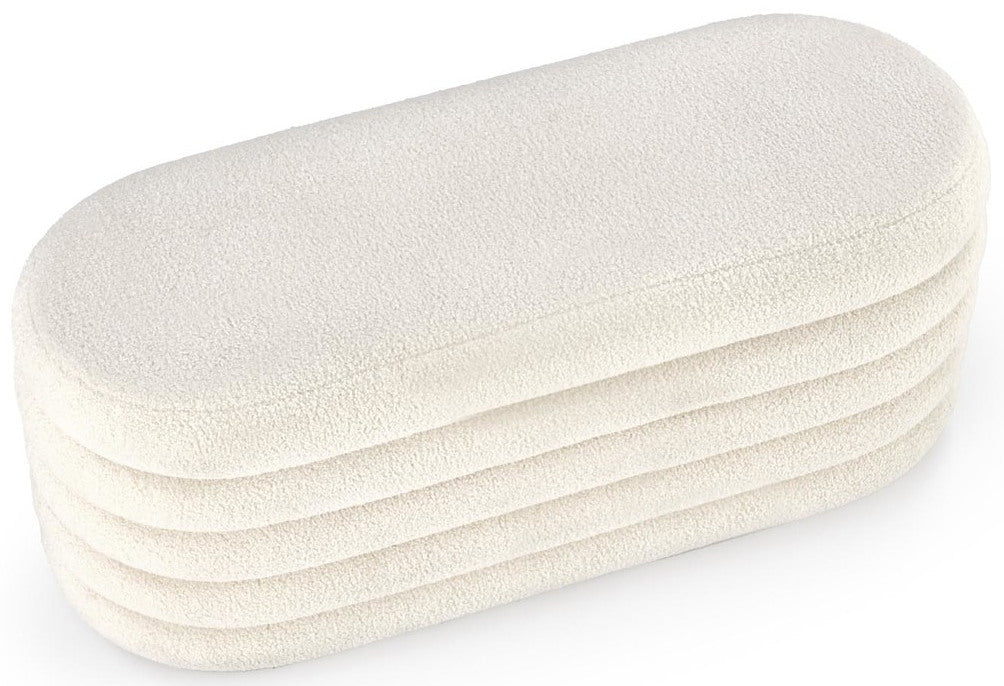 Bedroom Bench Bliss | size: Length: 42cm, Width: 105cm, Height: 42cm | color: Beige | image: 0 | variant: 1016858