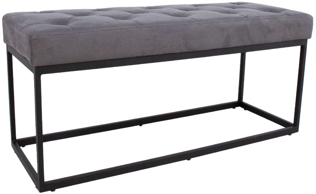 Bedroom Bench East Newbridge | size: Length: 35cm, Width: 100cm, Height: 47cm | color: Gray | image: 0 | variant: 1005694