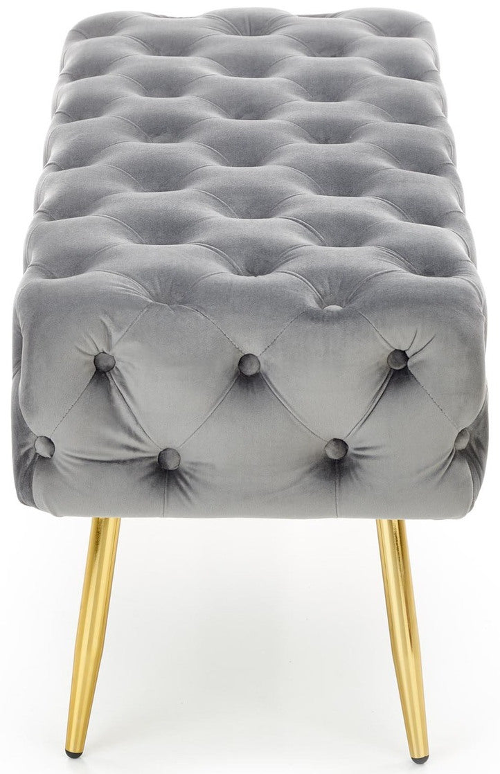 Bedroom Bench Jyvaskyla | size: Length: 45cm, Width: 100cm, Height: 40cm | color: Gray | image: 3 | variant: 1002062