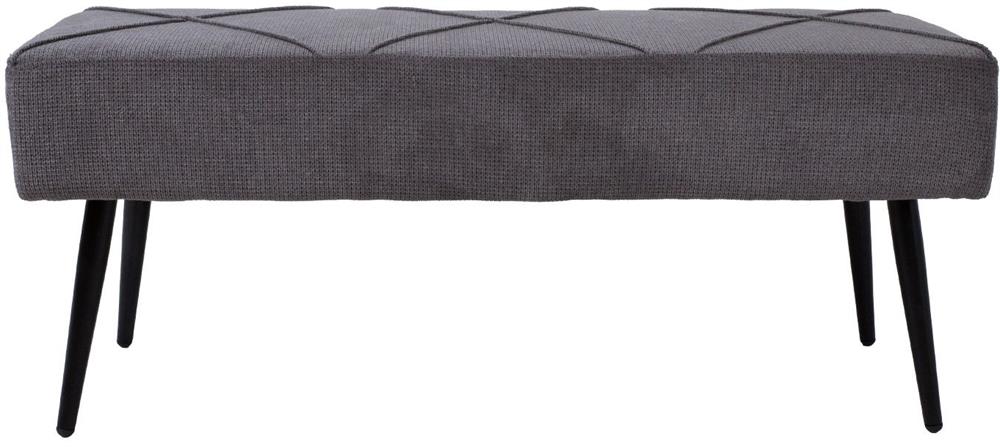 Bedroom Bench Wallingford | size: Length: 100cm, Width: 36cm, Height: 43cm | color: Gray | image: 2 | variant: 1000372