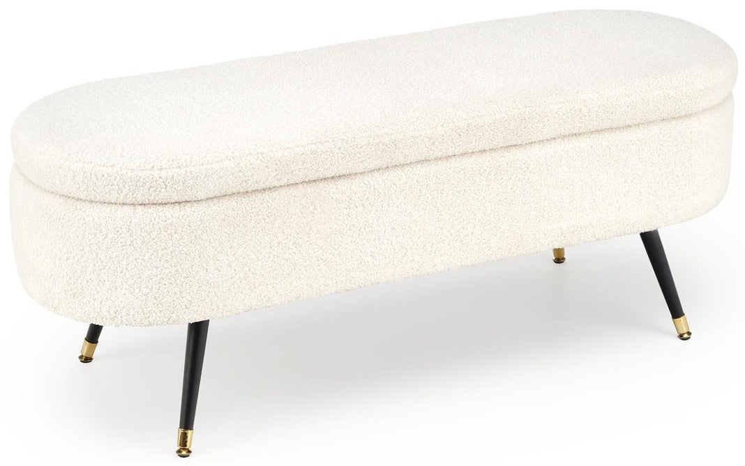 Bedroom Bench West Orebro | size: Length: 40cm, Width: 120cm, Height: 46cm | color: Beige | image: 0 | variant: 1007484