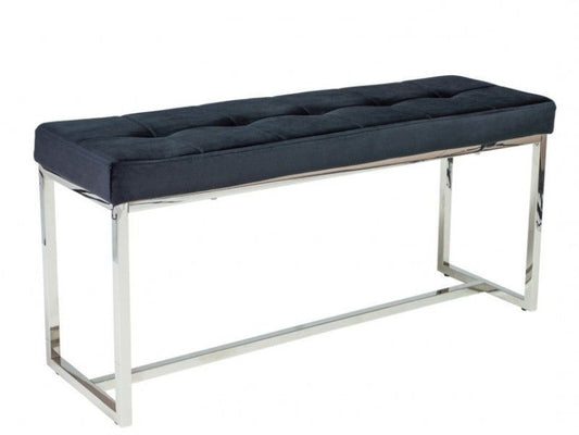 Bedroom Bench West Tirana | size: Width: 99cm, Height: 45cm, Depth: 30cm | color: Black | image: 0 | variant: 1007595
