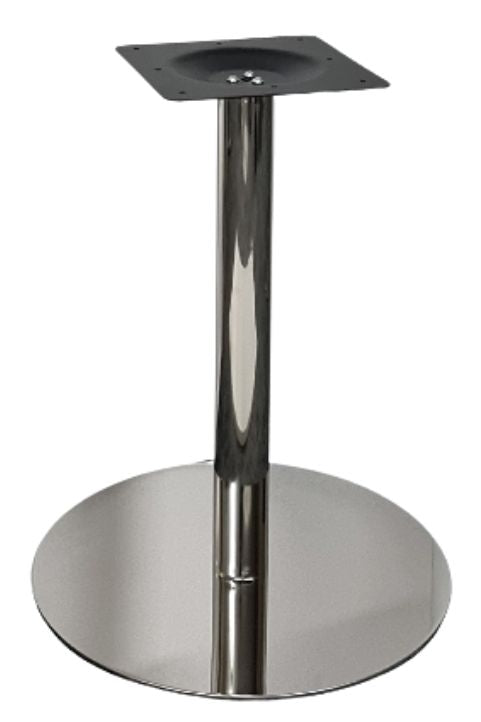 Central Table Leg East Bath | size: Height: 70cm, Diameter: 58cm | color: Chrome | image: 0 | variant: 1004632