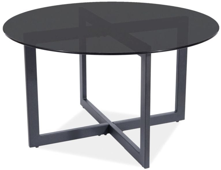 Coffee Table Almeria B | size: Length: 80cm, Width: 80cm, Height: 42cm, Diameter: 80cm | color: Black | image: 1 | variant: 1012103