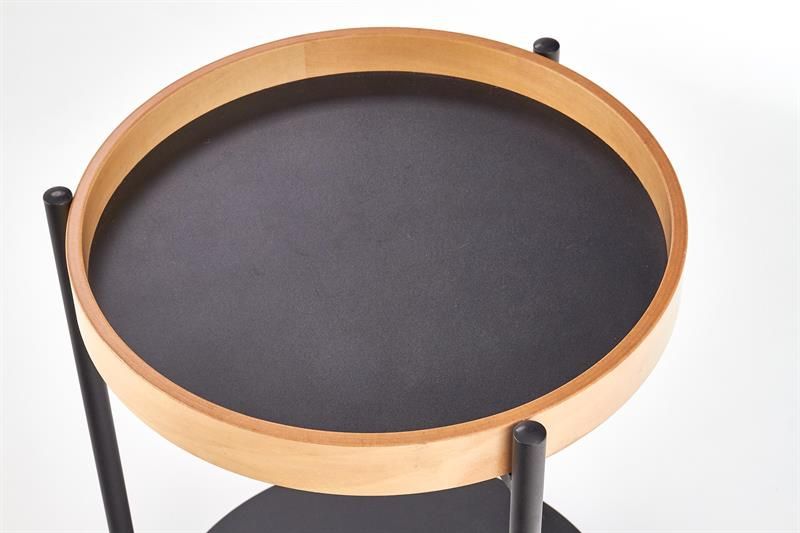 Coffee Table East Durban | size: Length: 44cm, Width: 44cm, Height: 55cm, Diameter: 44cm | color: Black | image: 2 | variant: 1006741
