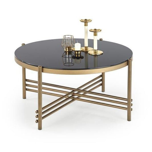 Coffee Table East Edmonton | size: Length: 80cm, Width: 80cm, Height: 41cm, Diameter: 80cm | color: Black | image: 0 | variant: 1006744