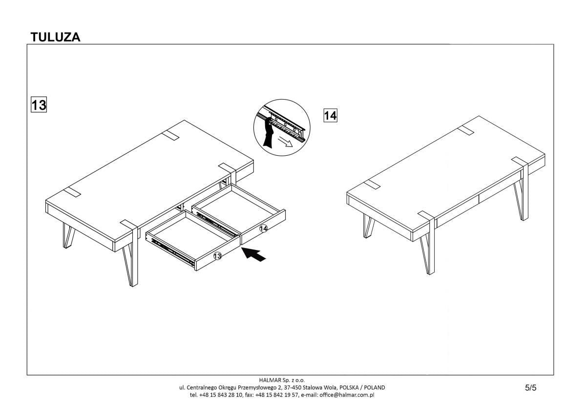 Coffee Table East Jakarta | size: Length: 55cm, Width: 120cm, Height: 41cm | color: Walnut | image: 6 | variant: 1006759
