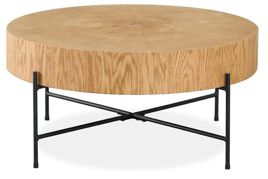 Coffee Table East Lecce | size: Length: 75cm, Width: 75cm, Height: 36cm, Diameter: 75cm | color: Brown | image: 0 | variant: 1006519