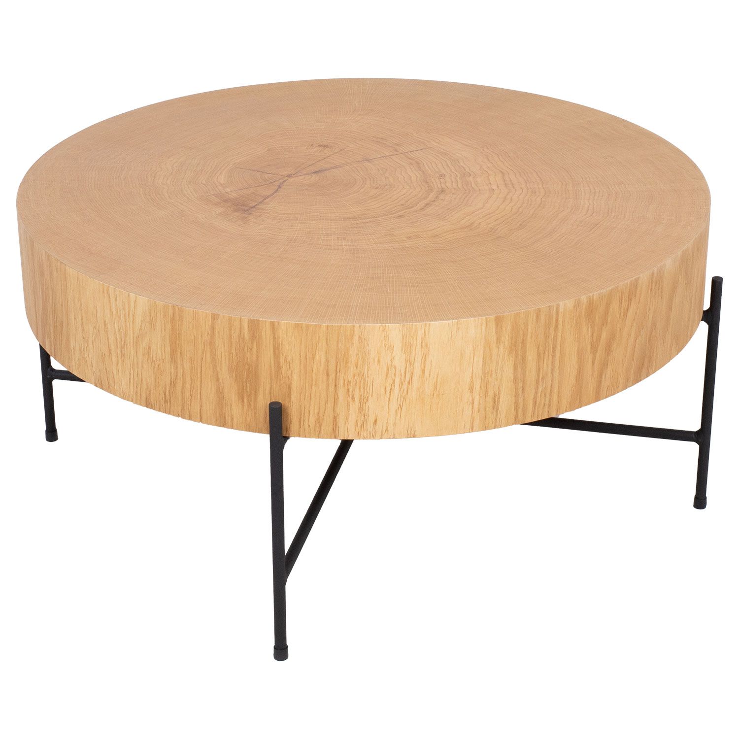 Coffee Table East Lecce | size: Length: 75cm, Width: 75cm, Height: 36cm, Diameter: 75cm | color: Brown | image: 1 | variant: 1006519
