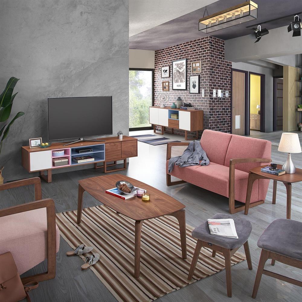 Coffee Table East Marijampole | size: Length: 60cm, Width: 120cm, Height: 45cm | color: Brown | image: 2 | variant: 1006002