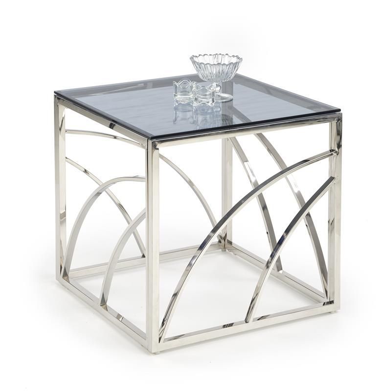 Coffee Table Kingston | size: Length: 55cm, Width: 55cm, Height: 55cm | color: Silver | image: 1 | variant: 1003341