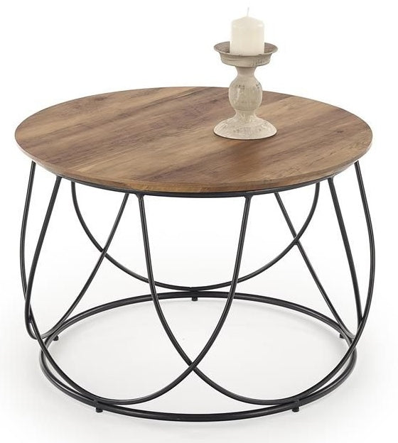 Coffee Table Nubira | size: Length: 60cm, Width: 60cm, Height: 41cm, Diameter: 60cm | color: Walnut | image: 0 | variant: 1006745