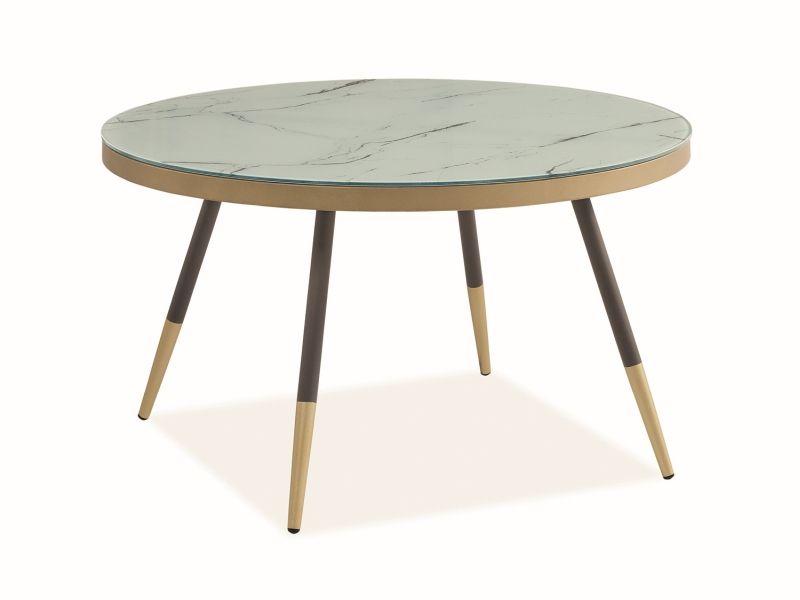Coffee Table Vega | size: Length: 80cm, Width: 80cm, Height: 45cm, Diameter: 80cm | color: White | image: 1 | variant: 1011062